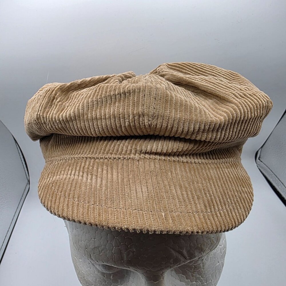 Gap Corduroy Womens Small Tan Newsboy Cap Casual Going Out Outdoors Party